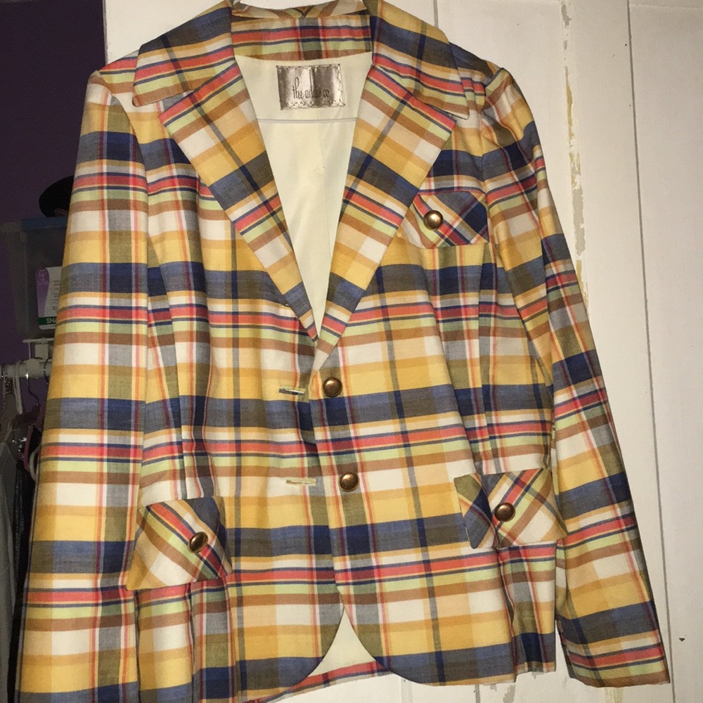 Vintage Plaid Blazer